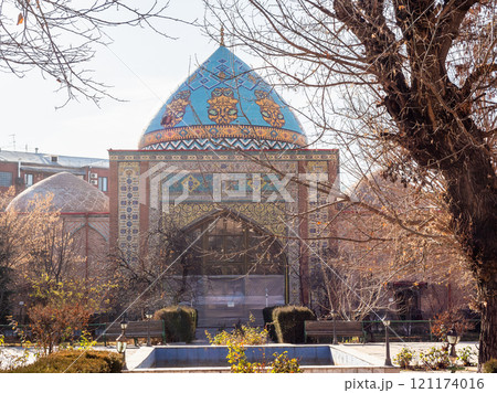 front view of Blue Mosque from courtyard, Yerevan front view of Blue Mosque from courtyard, Yerevan 121174016