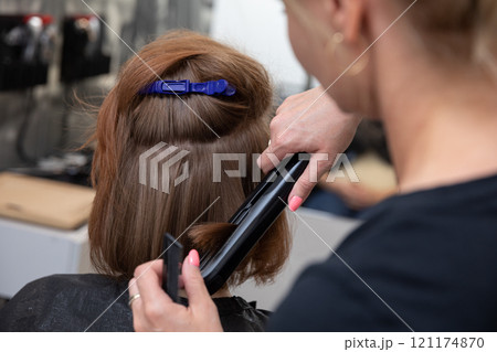 Expert Hair Styling in a Professional Salon Environment for a Polished Look and Feel Expert Hair Styling in a Professional Salon Environment for a Polished Look and Feel 121174870