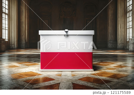 The Polish Election Box is prominently displayed within a remarkable and historic setting 121175589