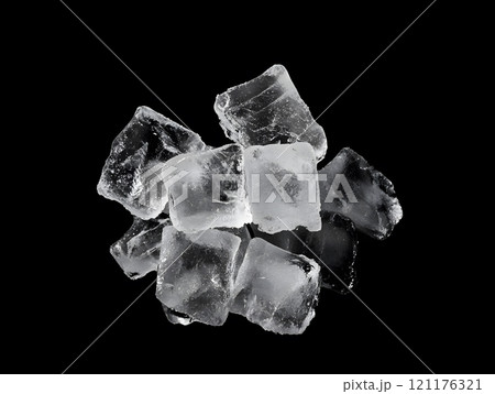 Ice cube crystal freeze clear frozen cold  Ice cube crystal freeze clear frozen cold  121176321