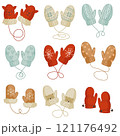 Set of winter mittens 121176492