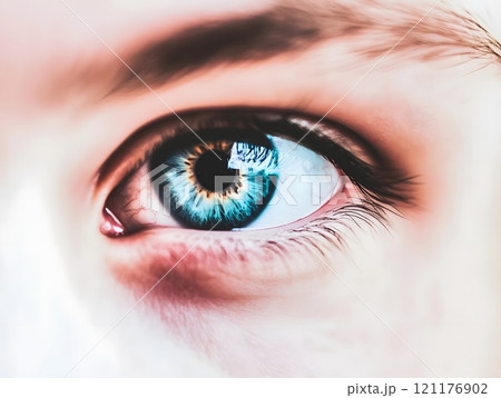 Human Eye close-up with eyelashes ,iris and pupil eyes vision	 Human Eye close-up with eyelashes ,iris and pupil eyes vision	 121176902
