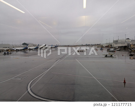 PORTLAND, OREGON, USA - 12.12.2024: Portland Airport. Self-tape dispatch and maintenance area 121177715