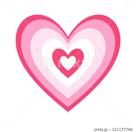 Hypnotic Valentine day love heart 121177766