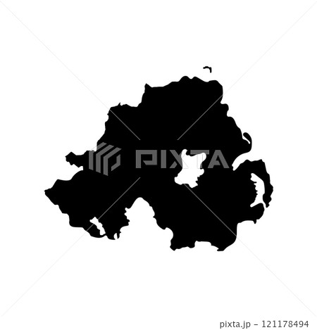 Northern Ireland Map Icon Northern Ireland Map Icon 121178494