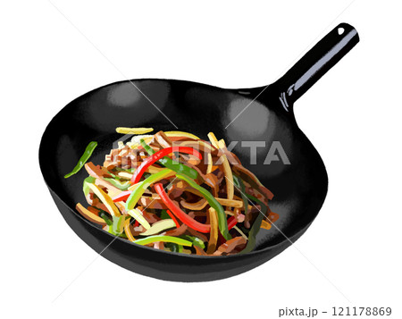 青椒肉絲(片手中華鍋) 青椒肉絲(片手中華鍋) 121178869