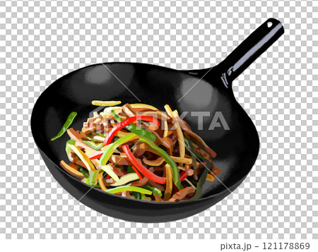 青椒肉絲(片手中華鍋) 青椒肉絲(片手中華鍋) 121178869