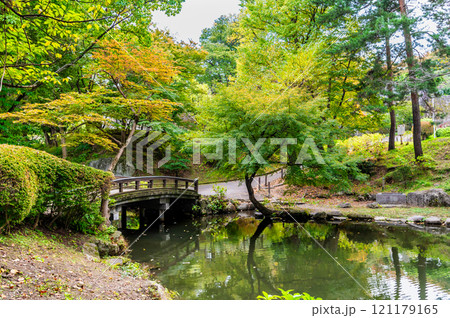 岩手　盛岡城跡公園　外堀跡 121179165