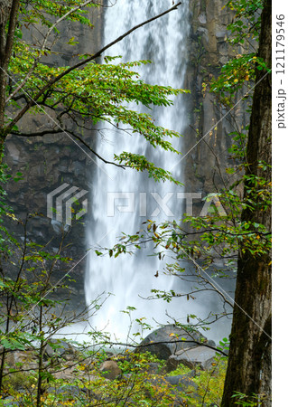 苗名滝の滝壺 121179546