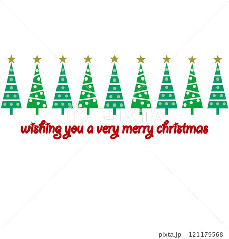 メリークリスマス　merry christmas　クリスマスツリー 121179568