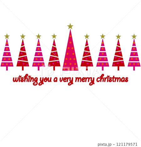 メリークリスマス　merry christmas　クリスマスツリー 121179571