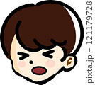 手描き　泣く茶髪の男の子 121179728