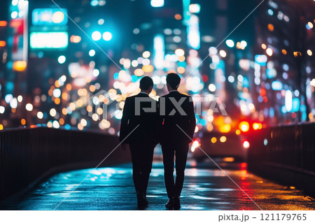 LGBT　同性愛カップル 121179765