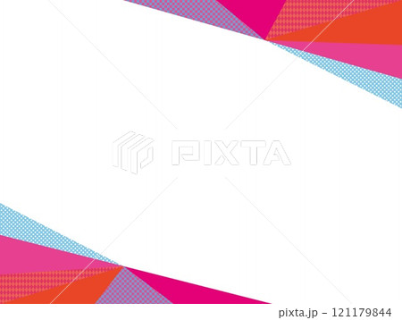 幾何学模様　フレーム　三角形　ホワイトスペース 121179844