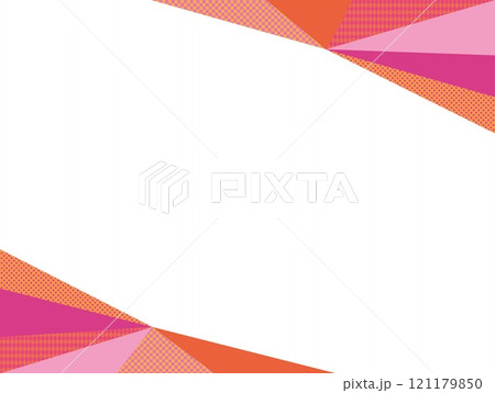 幾何学模様　フレーム　三角形　ホワイトスペース 121179850