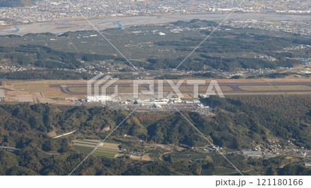空から見た田舎の風景 空から見た田舎の風景 121180166