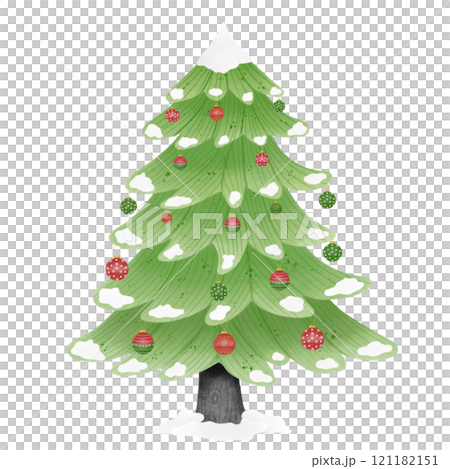 watercolor christmas tree on a white background watercolor christmas tree on a white background 121182151