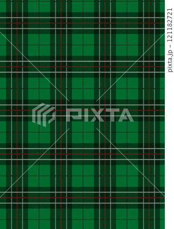 アナログタッチの綾織タータンチェック柄、格子柄のイラスト背景 緑色系グラフィック素材 アナログタッチの綾織タータンチェック柄、格子柄のイラスト背景 緑色系グラフィック素材 121182721