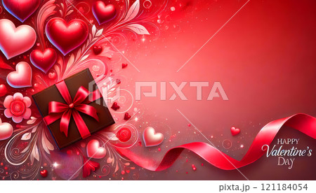 バレンタインの背景画像 121184054