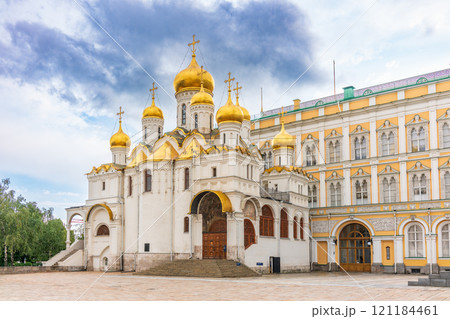 The Annunciation Cathedral of the Moscow Kremlin, Moscow, Russia The Annunciation Cathedral of the Moscow Kremlin, Moscow, Russia 121184461