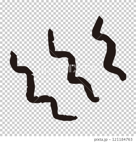 ペンで描いた風不快の手描き漫符 ペンで描いた風不快の手描き漫符 121184763