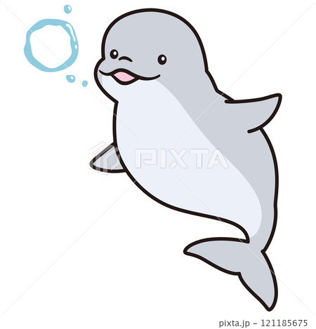 イルカ　シロイルカ　ベルーガ　海洋生物　水族館 121185675