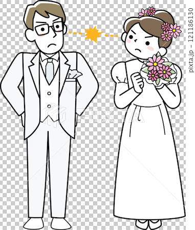 仲の悪い新郎新婦 121186130