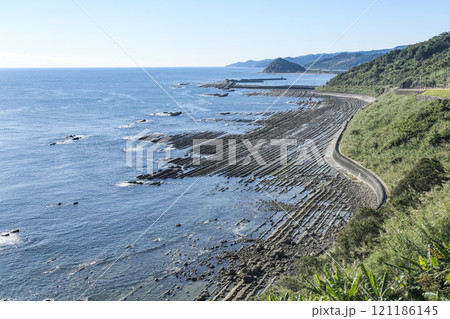 宮崎の堀切峠から見る鬼の洗濯板 宮崎の堀切峠から見る鬼の洗濯板 121186145