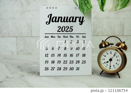 January 2025 annual monthly desk calendar for planning and management January 2025 annual monthly desk calendar for planning and management 121186754