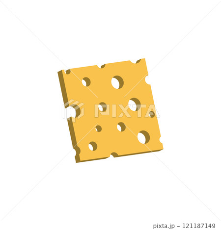 Cheese slice icon 121187149