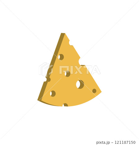 Cheese slice icon 121187150