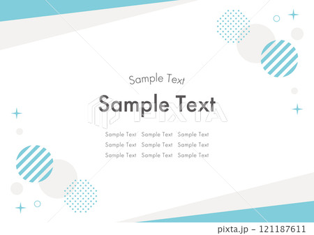 水玉 フレーム 水色 幾何学 キラキラ 水玉 フレーム 水色 幾何学 キラキラ 121187611