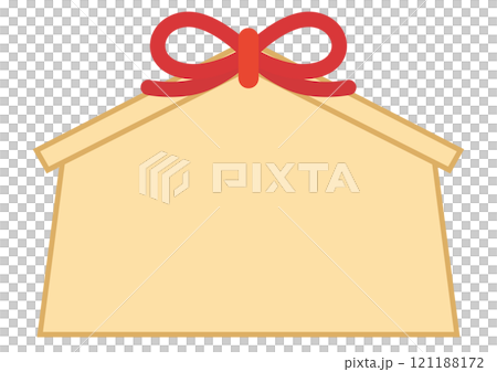 Simple votive plaque frame illustration 121188172