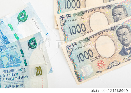 日本円と香港ドル Japanese yen and Hong Kong dollar 日本円と香港ドル Japanese yen and Hong Kong dollar 121188949