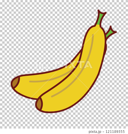 Two bananas icon Two bananas icon 121189355