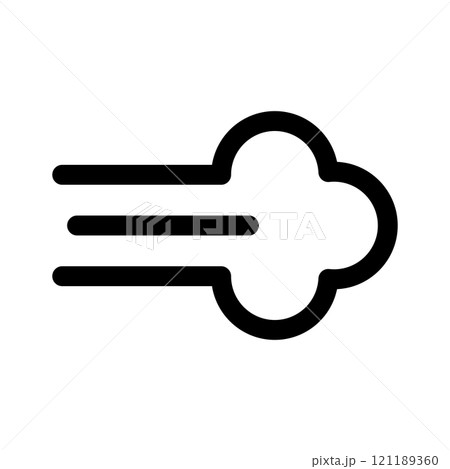 おならのアイコン シンプル 121189360