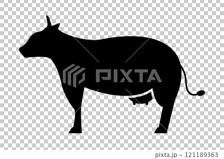 牛剪影 牛剪影 121189363