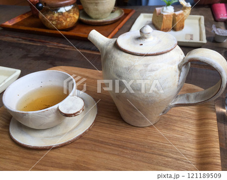 陶芸　ポット　陶器　益子焼　ほうじ茶 121189509