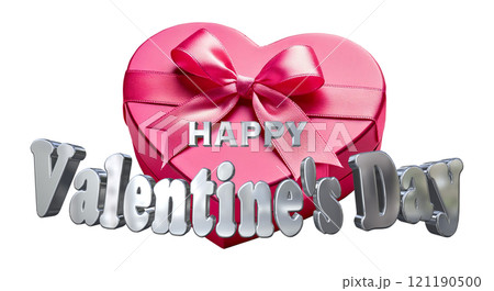3DCG文字「Happy Valentine's Day/ハッピーバレンタインデー」シルバー,銀 3DCG文字「Happy Valentine's Day/ハッピーバレンタインデー」シルバー,銀 121190500
