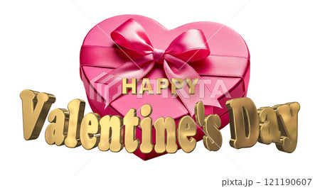 3DCG文字「Happy Valentine's Day/ハッピーバレンタインデー」ゴールド,金 3DCG文字「Happy Valentine's Day/ハッピーバレンタインデー」ゴールド,金 121190607