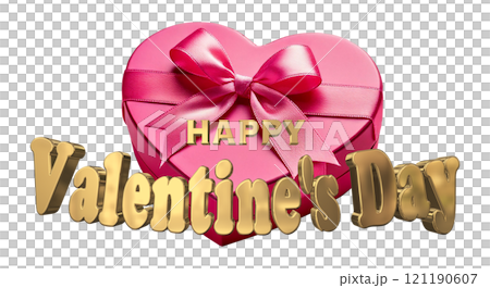 3DCG文字「Happy Valentine's Day/ハッピーバレンタインデー」ゴールド,金 3DCG文字「Happy Valentine's Day/ハッピーバレンタインデー」ゴールド,金 121190607