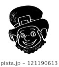 Leprechaun cartoon with hat, vector illustration. Patrick Day	 121190613