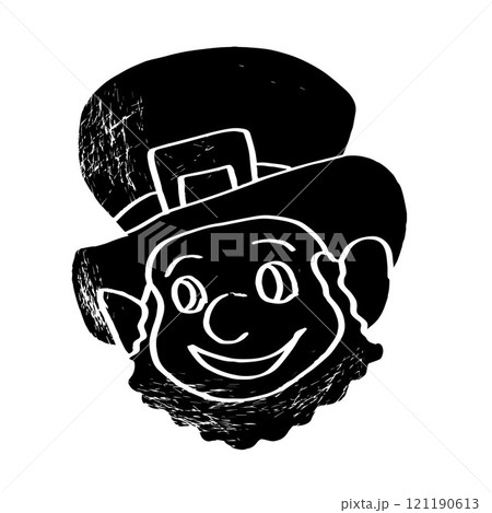 Leprechaun cartoon with hat, vector illustration. Patrick Day	 121190613