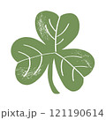 Clover set, hand drawn illustration. Patrick day.	 121190614