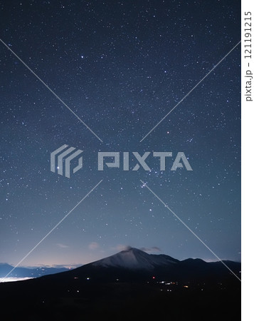 噴煙たなびく夜の浅間山2 噴煙たなびく夜の浅間山2 121191215