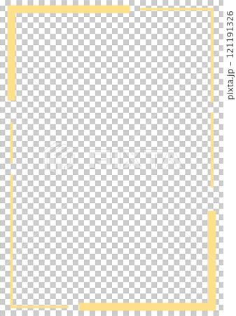 Yellow choppy square frame Yellow choppy square frame 121191326