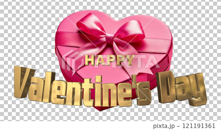 3DCG文字「Happy Valentine's Day/ハッピーバレンタインデー」ゴールド,金 3DCG文字「Happy Valentine's Day/ハッピーバレンタインデー」ゴールド,金 121191361
