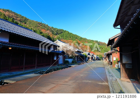 【福井県】快晴の宿場町「熊川宿」 121191886