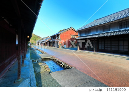【福井県】快晴の宿場町「熊川宿」 121191900
