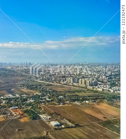 Aerial view of Tel Aviv in Israel. High quality photo 121192473
